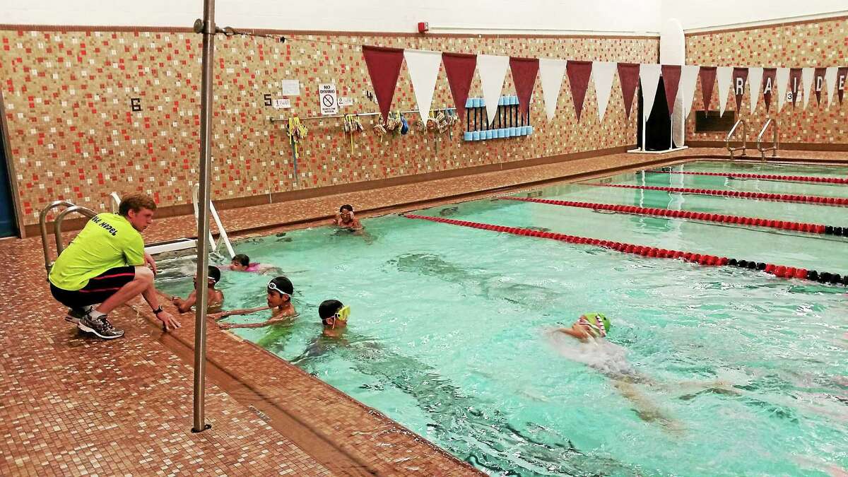 Training underway at Torrington YMCA for Race 4 Chase Triathlon