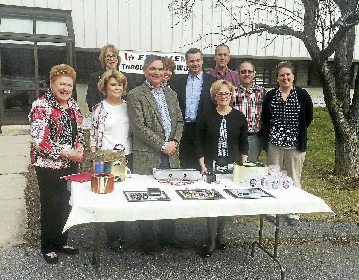 Noelia Ortiz - The Register CitizenOfficials met Tuesday at 427 Goshen Road to announce that Bicron Electronics is moving into the city.