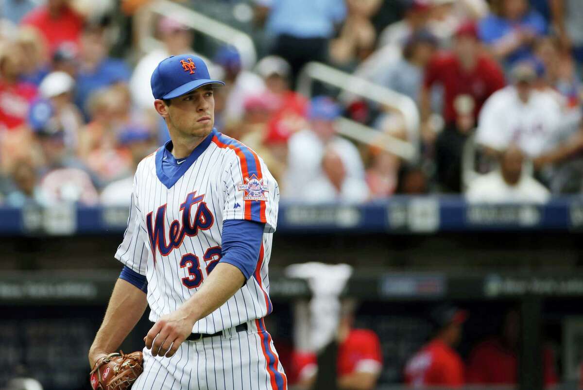 Mets starting pitcher Steven Matz leaves the mound during Sunday’s game against the Nationals.