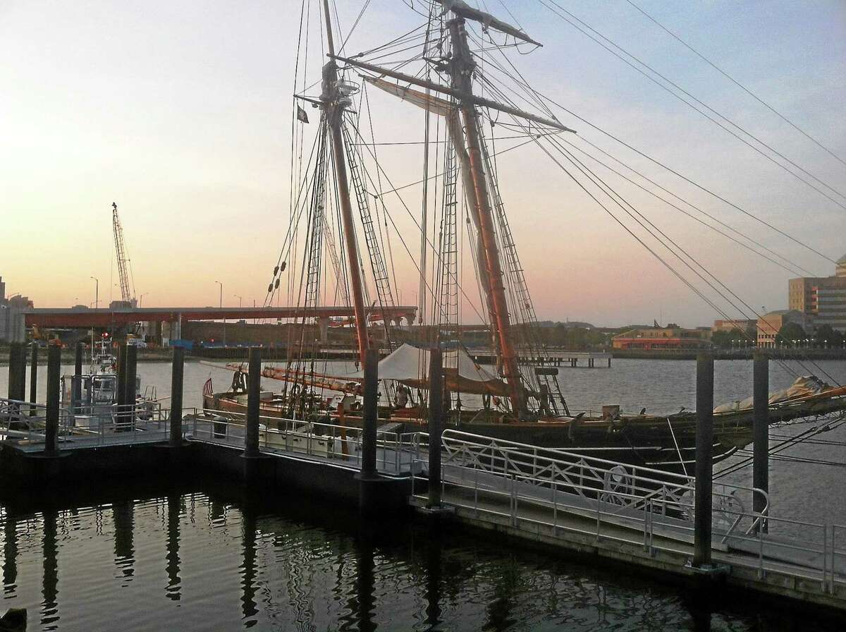 The schooner Amistad at berth in New Haven, Conn.