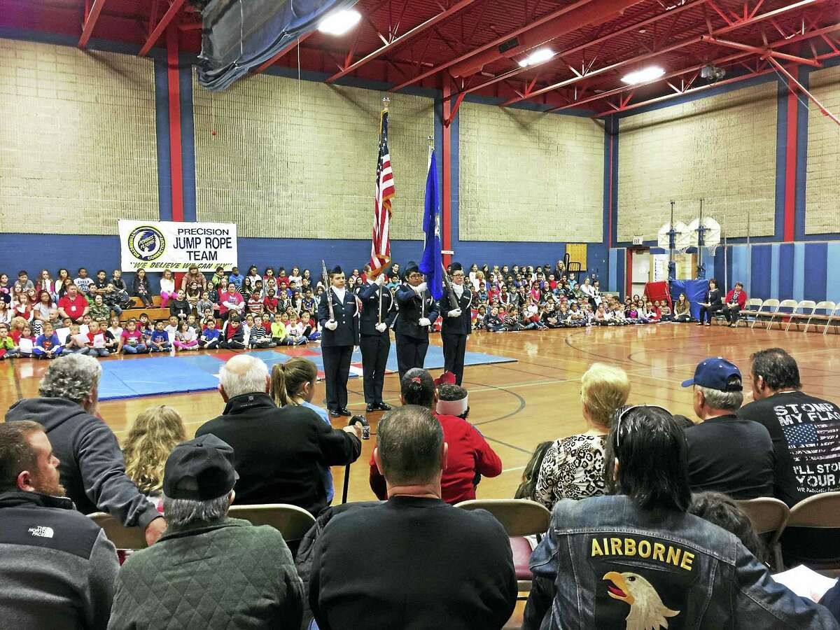 A ceremony celebrating local veterans was held Thursday at Forbes School in Torrington, ahead of the annual holiday.