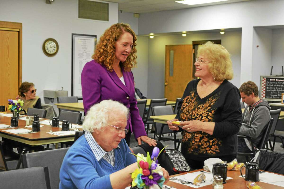 U.S. Rep. Elizabeth Esty visited the Torrington Senior Center Tuesday to discuss a social security bill she and U.S. Rep. John Larson are working on.