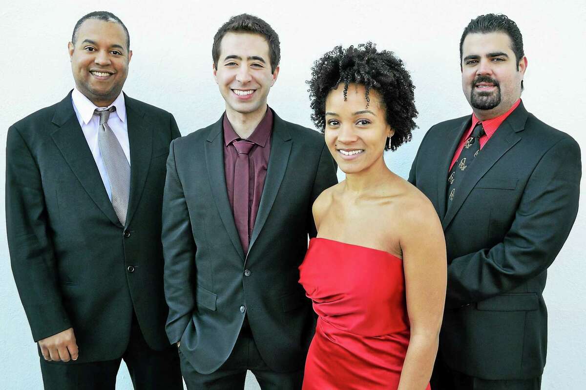 Contributed photo The Harlem String Quartet is the highlight of Music Mountain's weekend performances, Sunday, Aug. 23. The quartet will be joined by guest artist, pianist Francine Kay, performing Beethoven, Turina, Bartok, Borodin, and Dvorak.