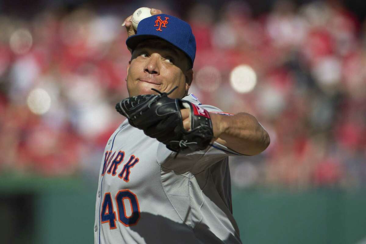 The Associated Press Mets starting pitcher Bartolo Colon delivers against the Nationals during the first inning on Monday in Washington.