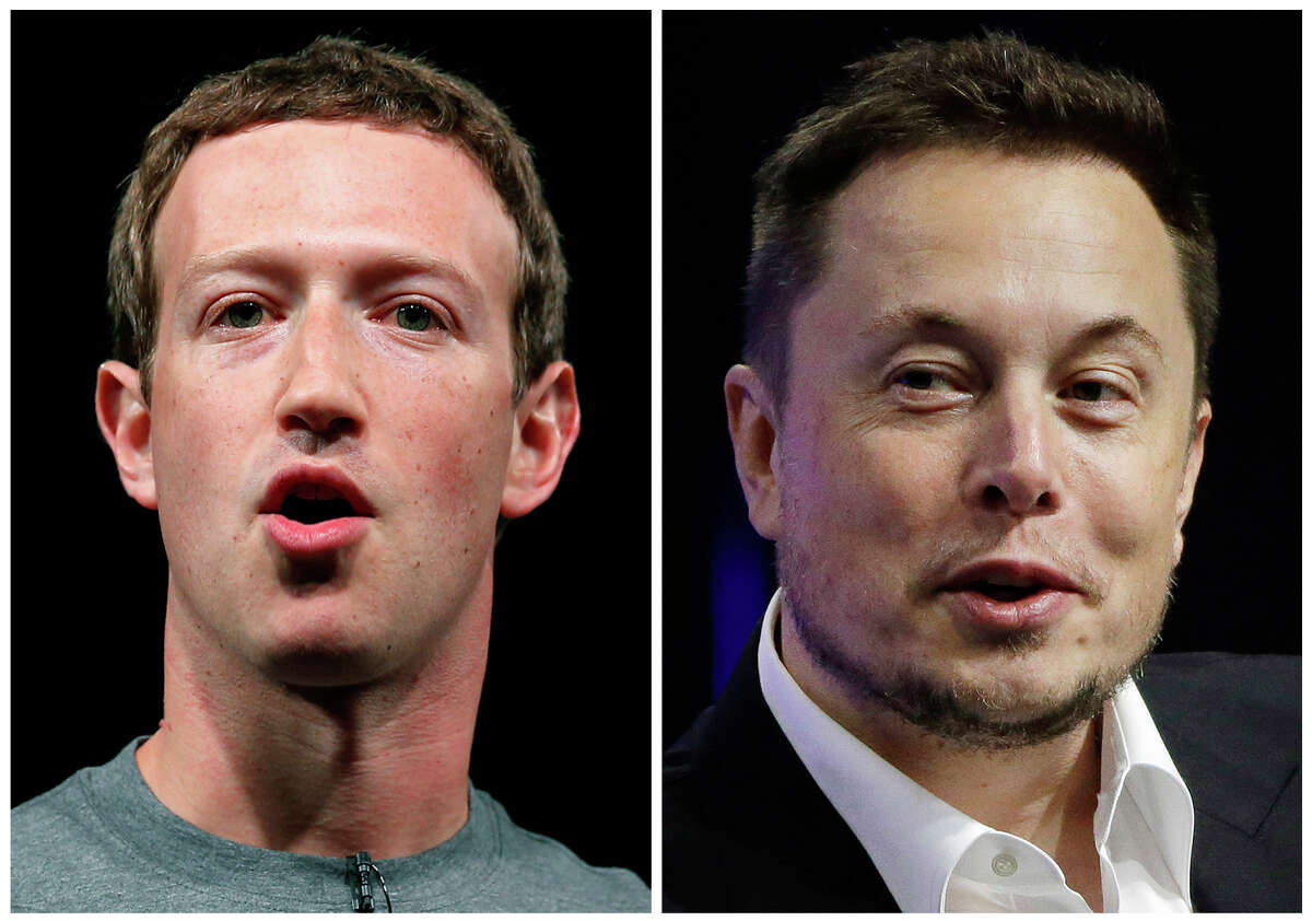 This combo of file images shows Facebook CEO Mark Zuckerberg, left, and Tesla and SpaceX CEO Elon Musk. An online smackdown between tech titans Zuckerberg and Musk over the possible threat of artificial intelligence underlines how little most people know about the rapidly advancing technology. (AP Photo/Manu Fernandez, Stephan Savoia)