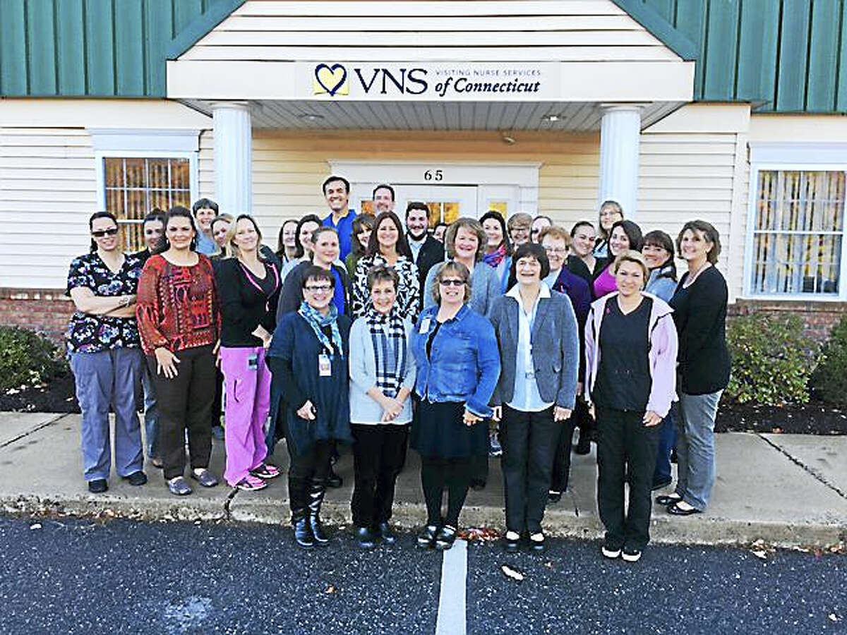 Contributed photo Patient services provided by staff members at Visiting Nurse Services (VNS) of Connecticut’s local branch in Torrington, some of whom are pictured above, have earned the group a national Patient Satisfaction Award of Distinction.