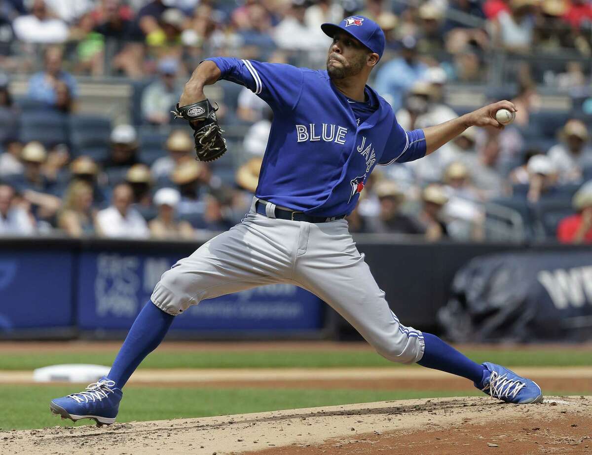 Toronto Blue Jays pitcher David Price delivers against the Yankees during the second inning Saturday in New York.