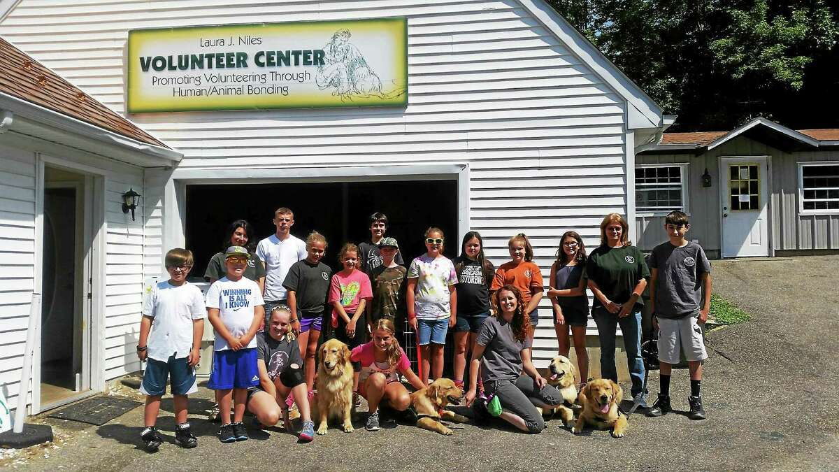 Campers and staff at ECAD’s Youth Summer Camp located on Newfield Road in Torrington.