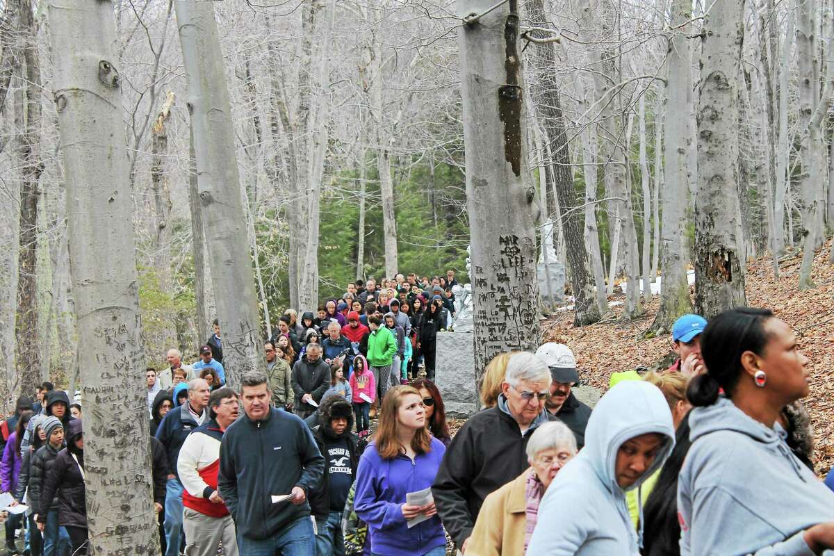 Lourdes in Litchfield offered the Stations of the Cross to visitors on Good Friday.