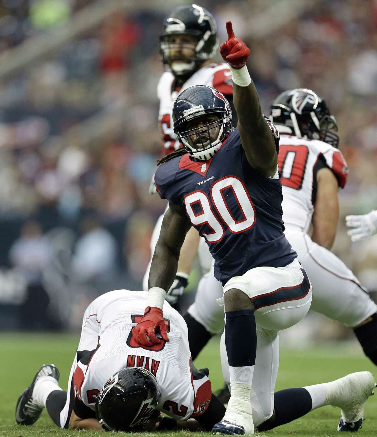 The father of Houston Texans defensive end Jadeveon Clowney (90) has been denied bond on attempted murder charges.