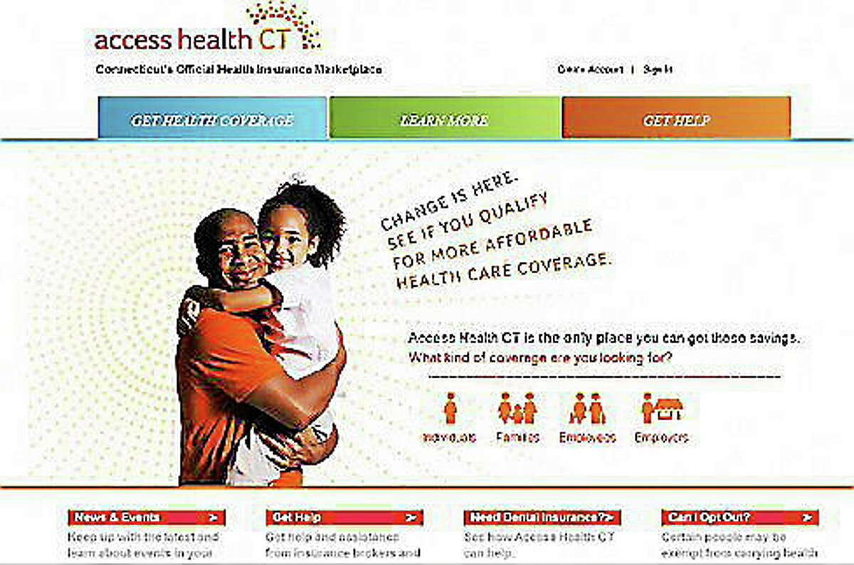 Homepage for Access Health CT website