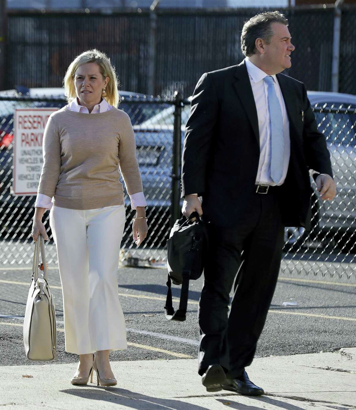 New Jersey Gov. Chris Christie’s former Deputy Chief of Staff Bridget Anne Kelly arrives at Martin Luther King, Jr., Federal Court, Friday, Nov. 4, 2016, in Newark, N.J. Kelly and Bill Baroni are charged with scheming to use traffic jams to punish a Democratic mayor who didn’t endorse Christie in 2013.