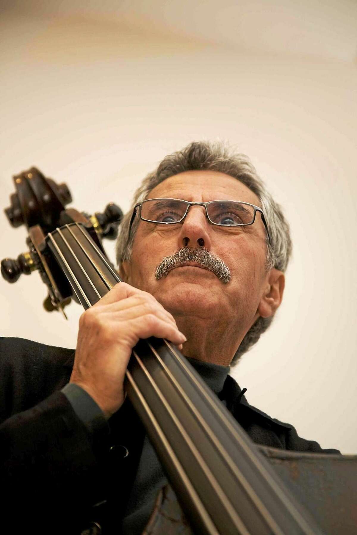 Mario Pavone in Hartford. Pavone anchored the Thomas Chapin Trio and remains an important part of jazz music and the Litchfield Jazz Festival.