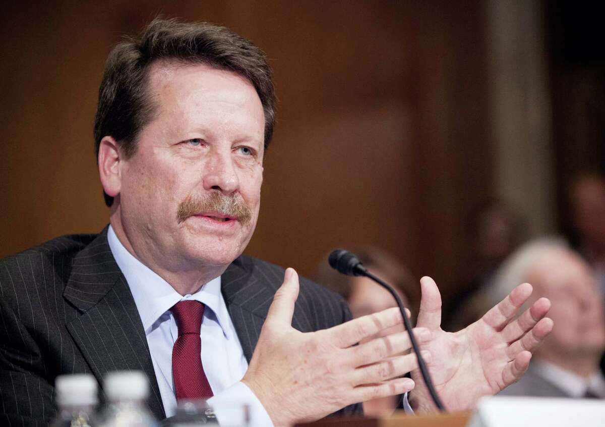 In this Nov. 17, 2015 file photo, Dr. Robert Califf, President Barack Obama’s nominee to lead the Food and Drug Administration (FDA), testifies on Capitol Hill in Washington. The Senate has confirmed Califf to be commissioner of the FDA. Senators voted 89-4 Wednesday, Feb. 24, 2016, to confirm Califf after a handful of Democrats delayed action in a protest over the agency’s inaction on the abuse of opioid painkillers. (AP Photo/Pablo Martinez Monsivais, File)