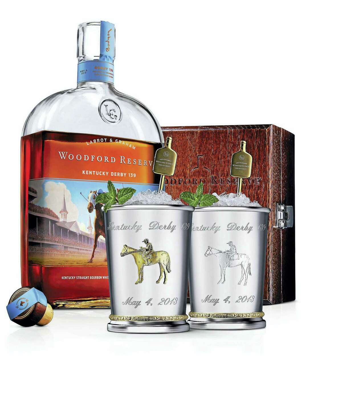Woodford Reserve introduces $1,000 Mint Julep Cup for the Kentucky Derby. (PRNewsFoto/Woodford Reserve/via AP)