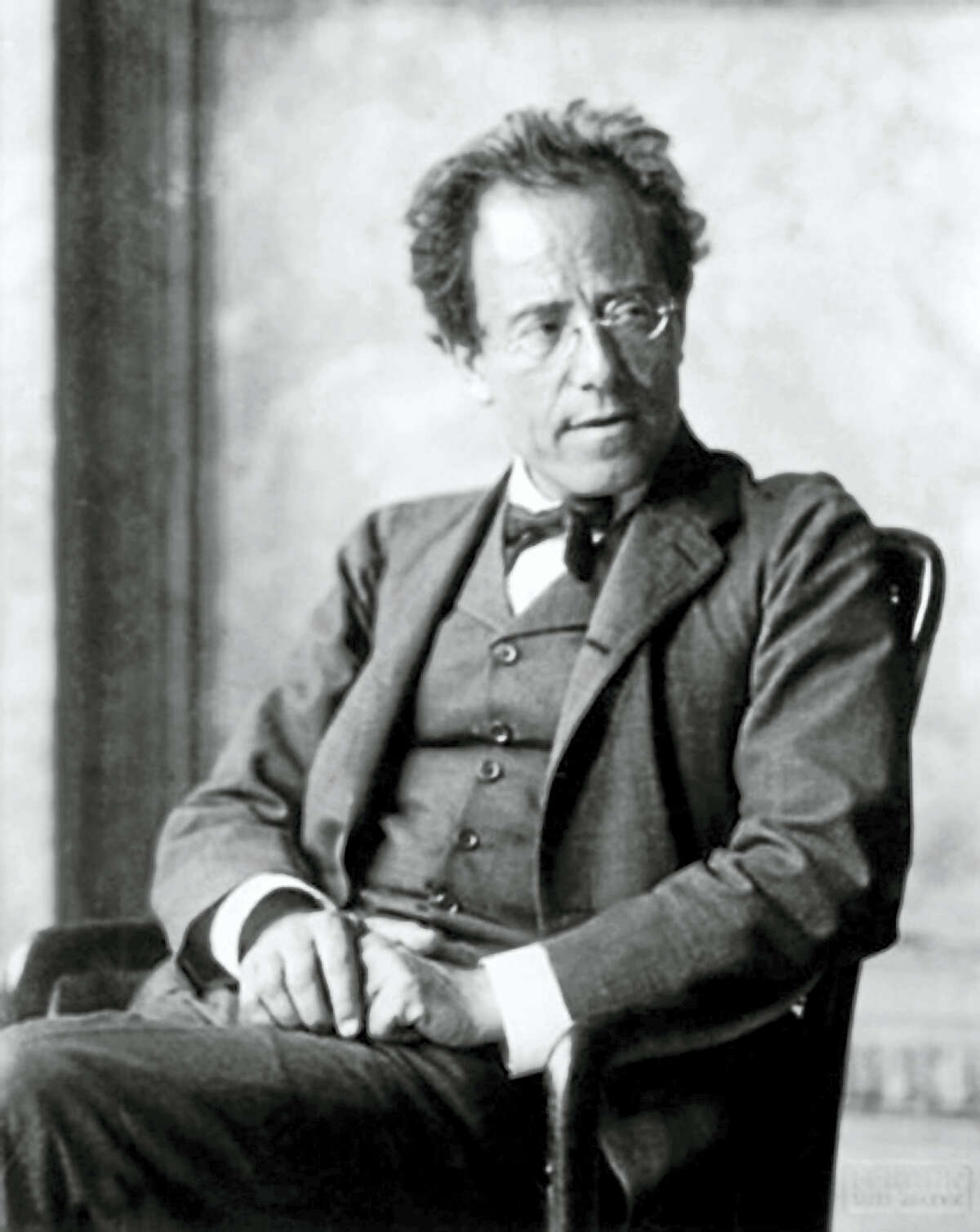 A 1907 portrait of Gustav Mahler, four years before his death at age 51.