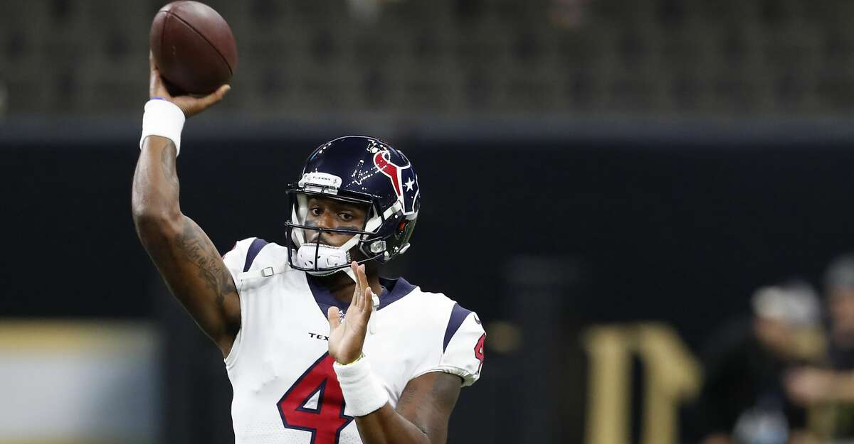 Texans rookie Deshaun Watson intercepted by Saints