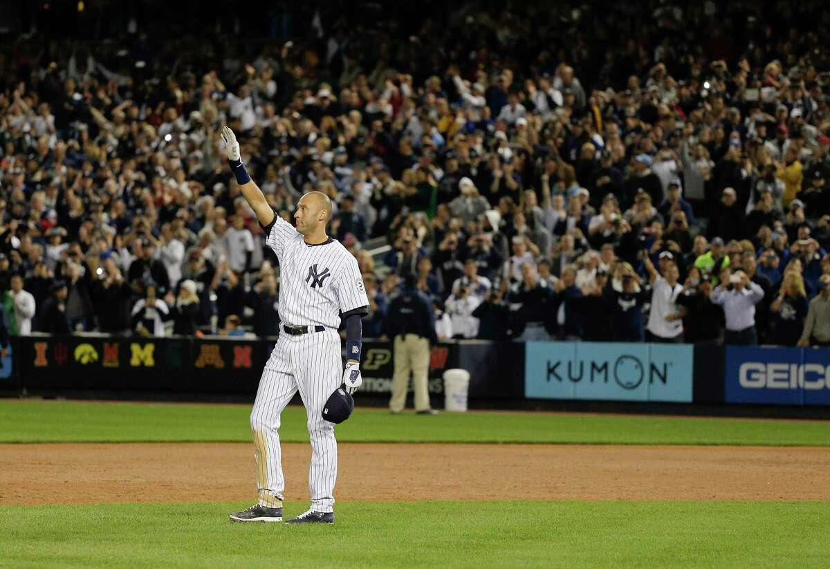 Derek Jeter Hit By Pitch In First At-Bat Of His Farewell Season (GIF) 