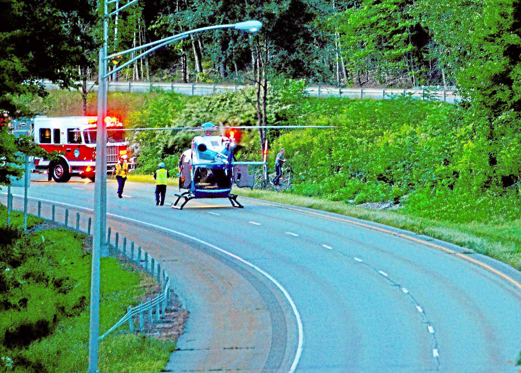 LifeStar called to motorcycle accident on Route 8 in Torrington