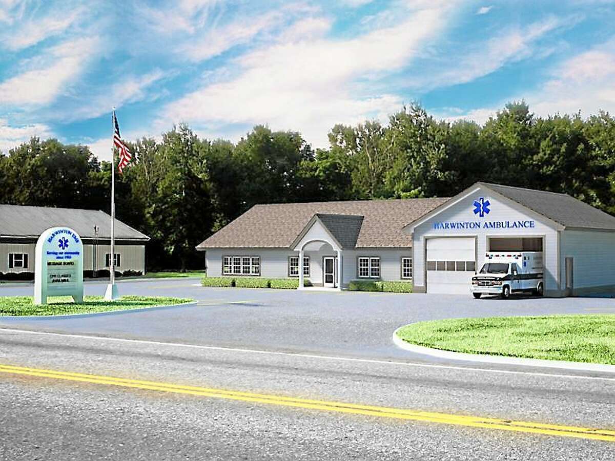 Rendering of the future headquarters for the Harwinton Ambulance Association.