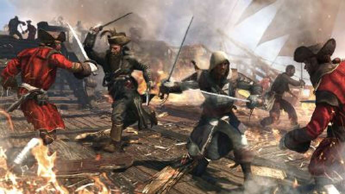 This video game image released by Ubisoft shows a scene from "Assassin's Creed IV: Black Flag."