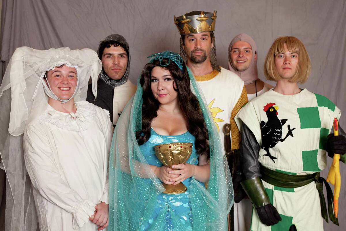 Submitted photo - TriArts Sharon The cast of 'Spamalot' will take the stage this weekend and through July 7 to perform the popular, award-winning musical spoof of the Monty Python movie.