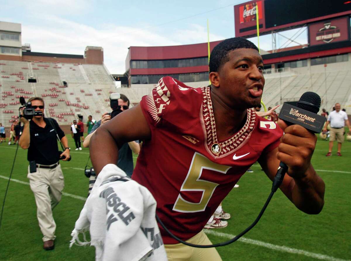 Florida State quarterback Jameis Winston made lewd comments recently on campus and has been benched for the first half of Saturday’s game against Clemson.