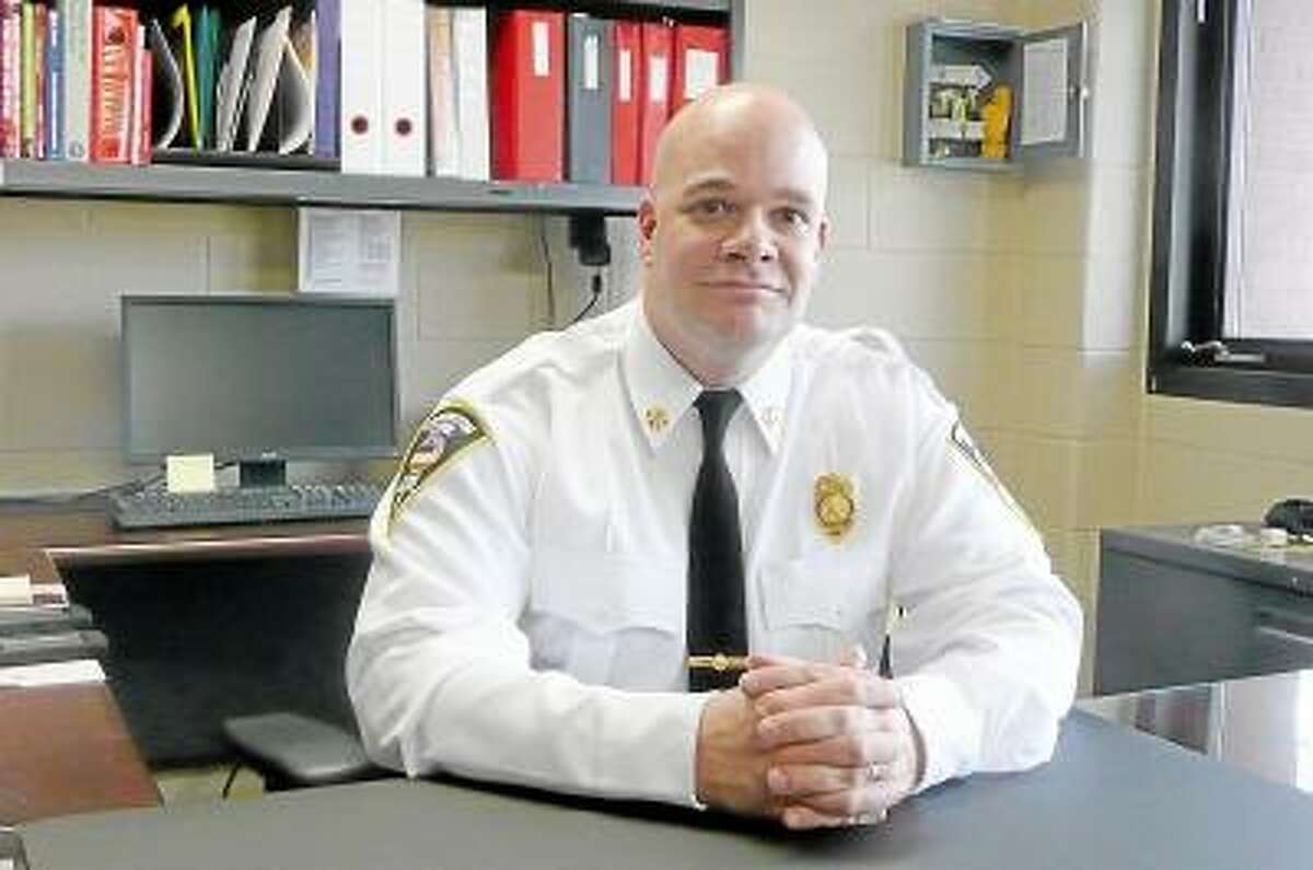 Kate Hartman/Register Citizen Chris Pepler was promoted to Deputy Fire Chief in the beginning of February.