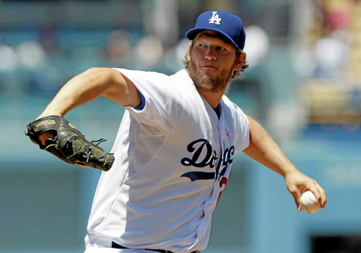 Dodgers starter Clayton Kershaw throws against the San Francisco Giants on Sunday in Los Angeles. Kershaw is your No. 1 fantasy baseball starting pitcher for the next 10 years.