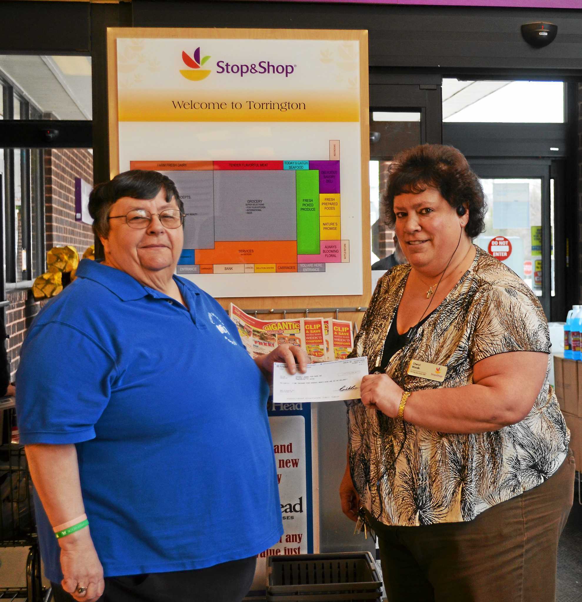 Torrington Stop & Shop makes donation to Friendly Hands Food Bank