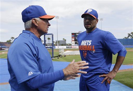 New York Mets - David Wright, Terry Collins and R.A. Dickey were