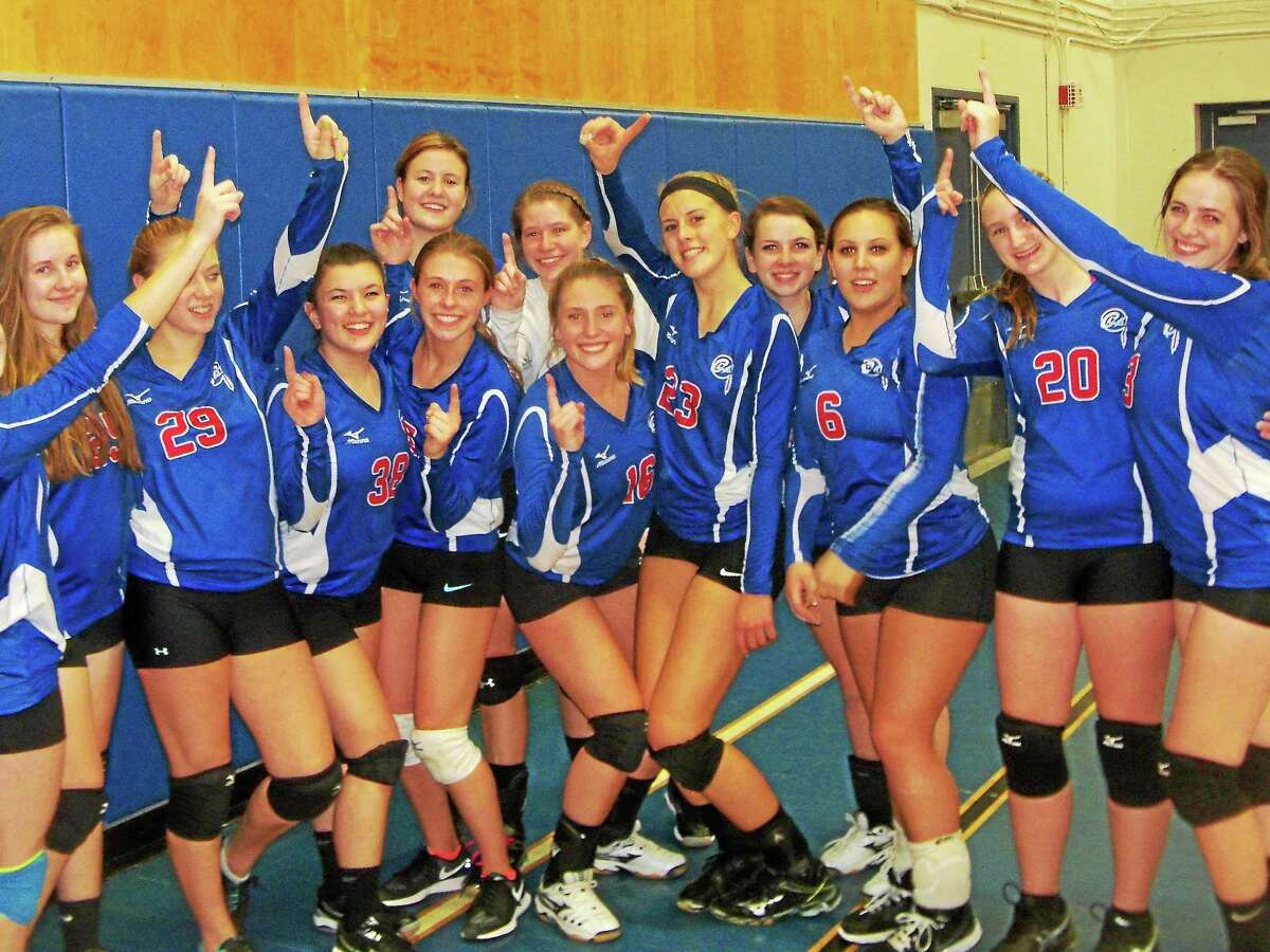 Nonnewaug won its first Berkshire League girls volleyball title in a 2-1 win over Terryville Thursday night at Lewis Mills.