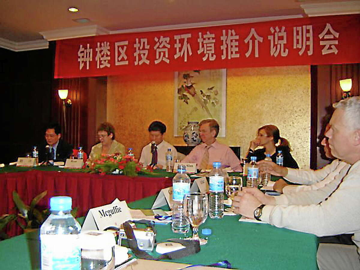 Members of Northwest Connecticut’s Chamber of Commerce during a visit to China in 2006.