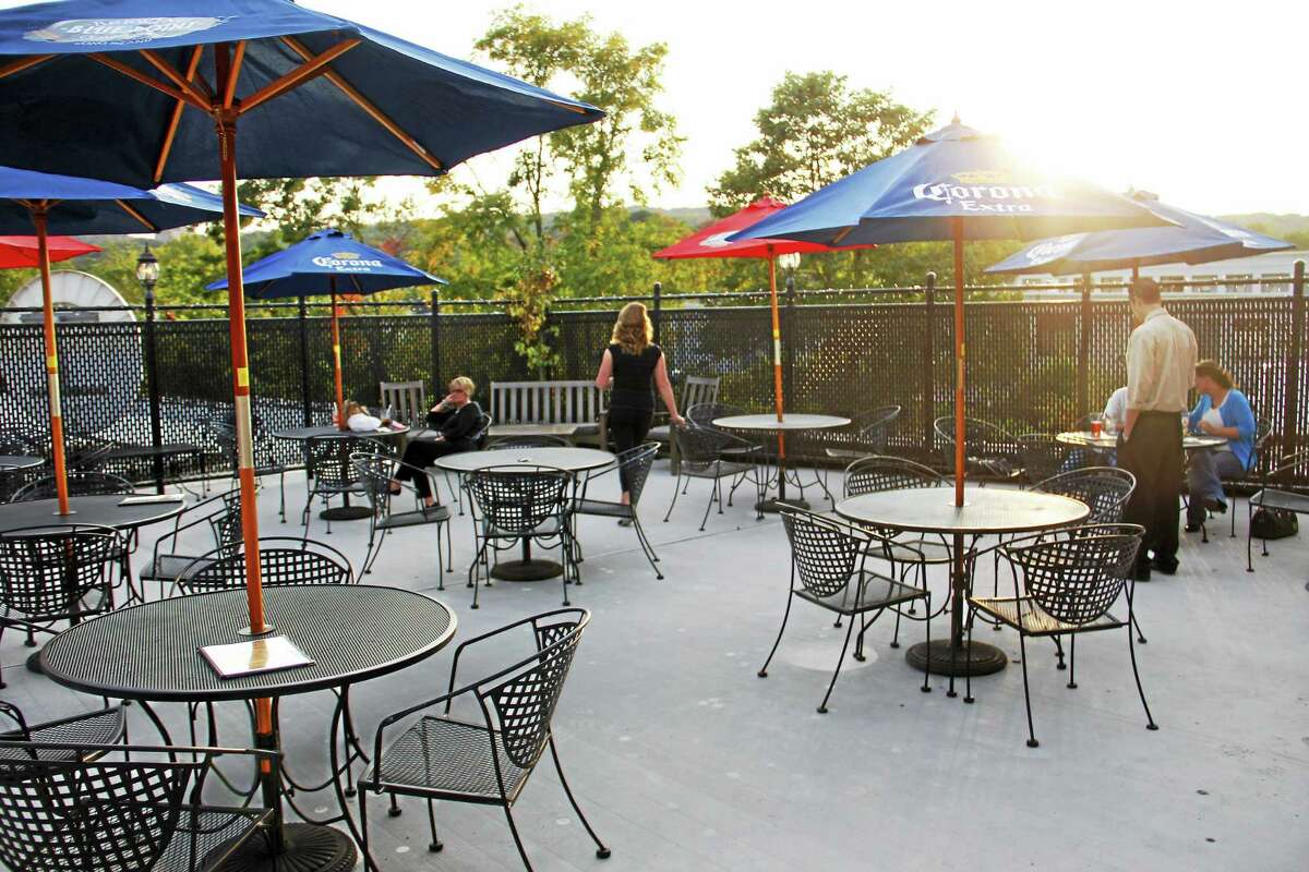 The rooftop patio at the Downtown Cafe on as seen in October 2013.