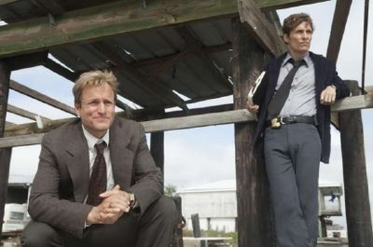 In "True Detective, " Martin Hart (Woody Harrelson) and Rust Cohle (Matthew McConaughey) separately recount their story of a murder case and their lives with flashbacks that move back and forth from 1995 to 2012 and 2002.