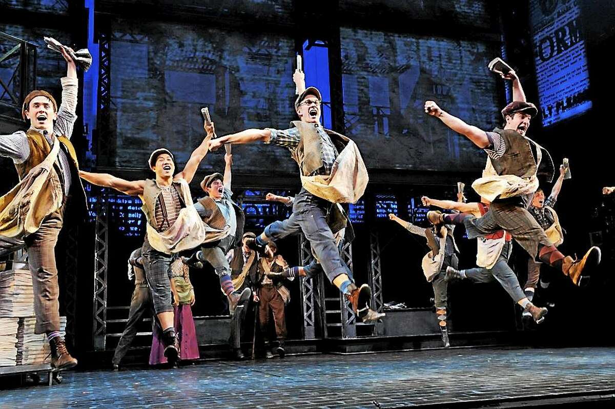 Photo by Deen Van Meer The cast of "Newsies" dances and sings their way into your heart at the Waterbury Palace Theater for a short engagement this weekend, Oct. 23-25.