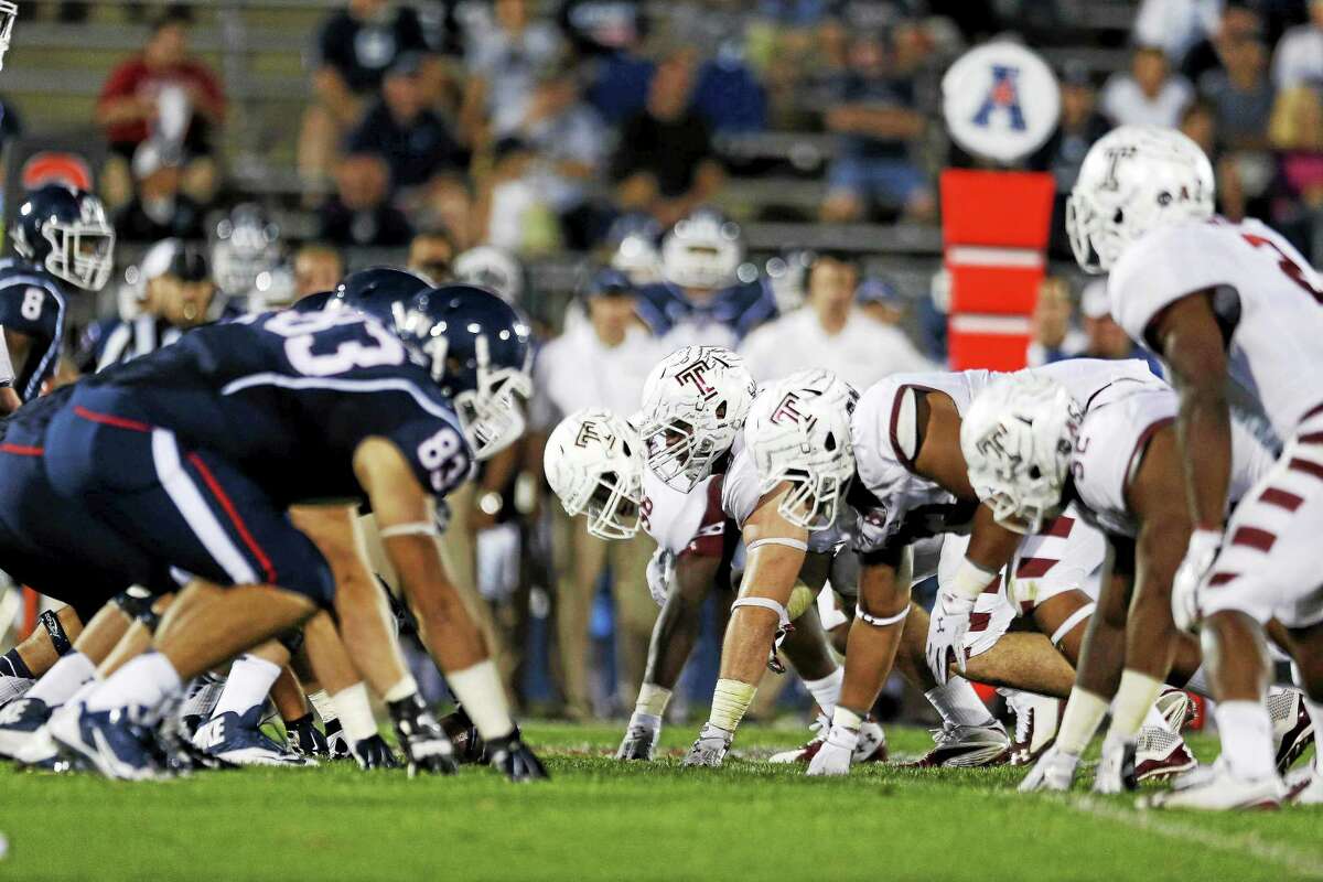 Senior Gus Cruz has returned to the UConn offensive line after dealing with blood clots in his lungs and legs.
