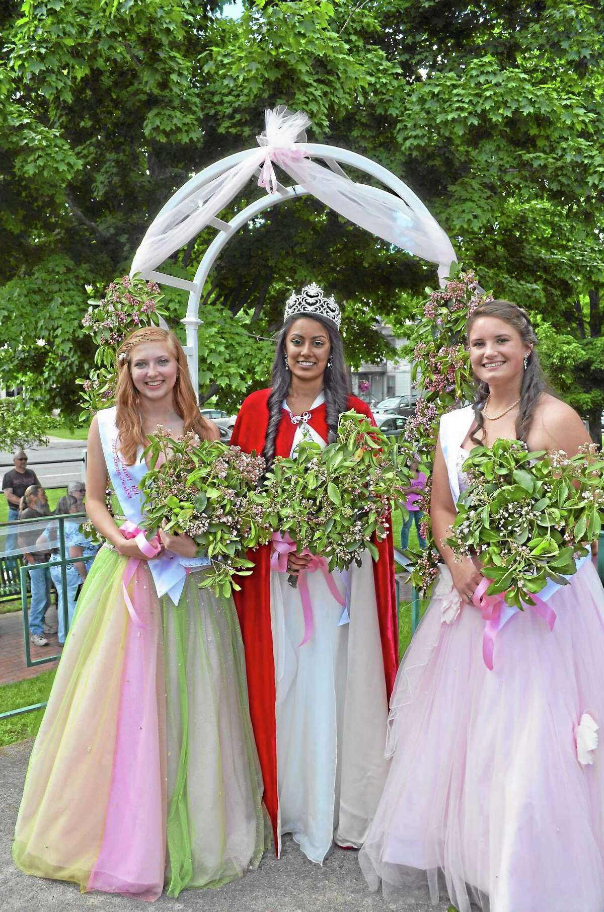 Devisha Patel, 2013 Laurel Queen, Emily Owens, first runner up, and Mackenzie Russo, second runner up, were crowned at the 79th annual Laurel Festival.