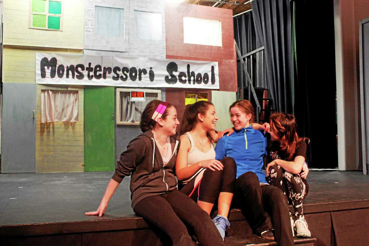 Students at the Forman School rehearsing for an upcoming play.