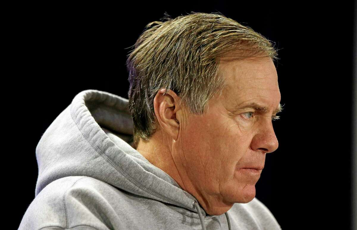 Coach Bill Belichick and the Patriots host the Broncos Sunday night in Foxborough, Mass.