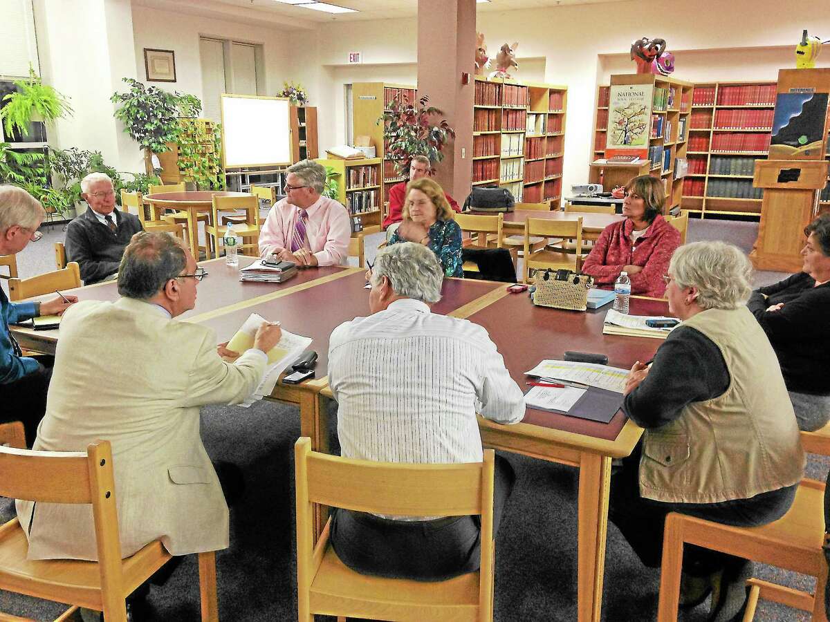 Members of the Winchester Board of Education meet in September.
