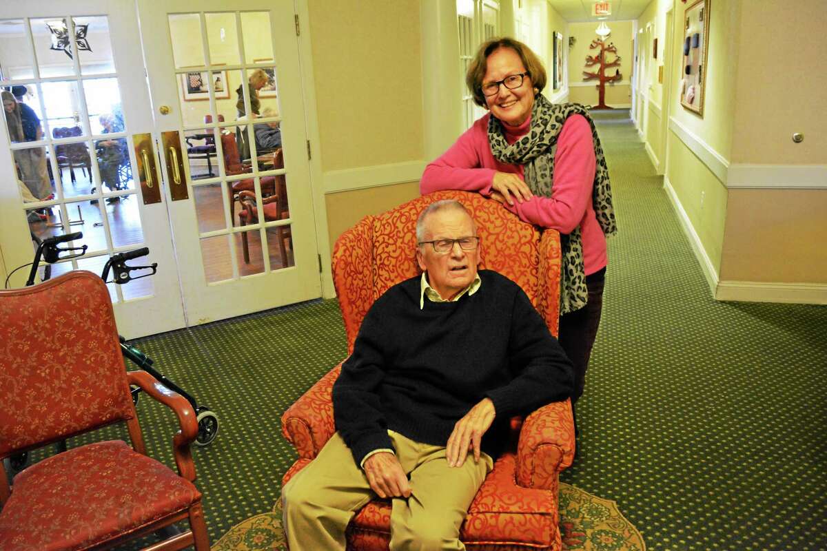Dallett and Lynn Hoopes at Brandywine Senior Living Center.