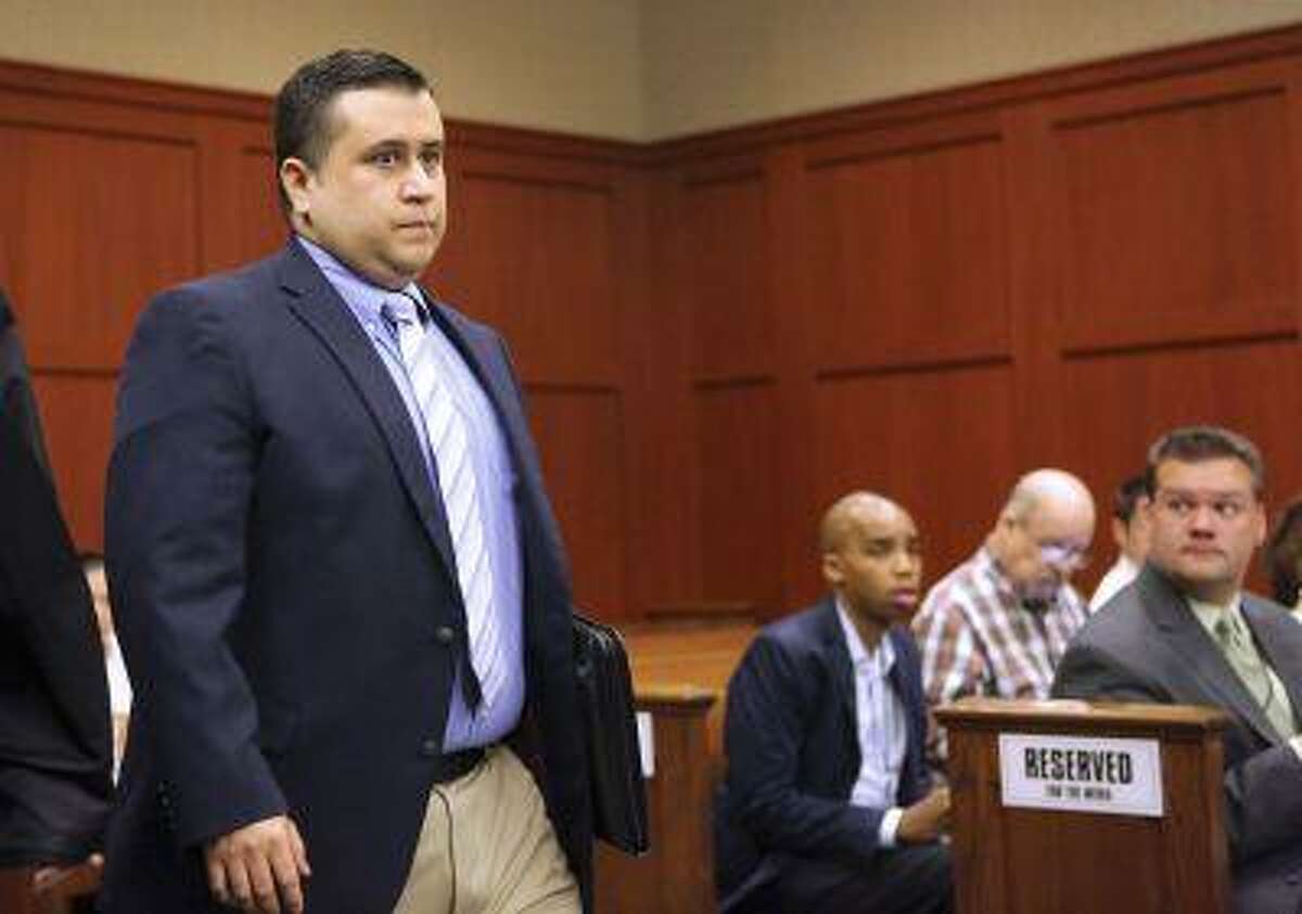 George Zimmerman arrives for a hearing in Seminole circuit court in Sanford, Fla., on Feb. 5, 2013.