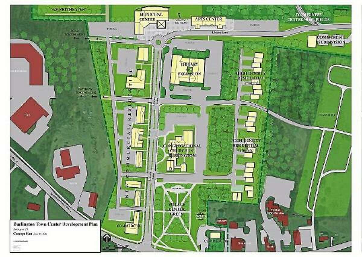 The Village Center Plan and Development Committee will present their proposed plans at the board of selectman meeting on Tuesday July 23 at the Burlington Town Hall. (Contributed graphic)