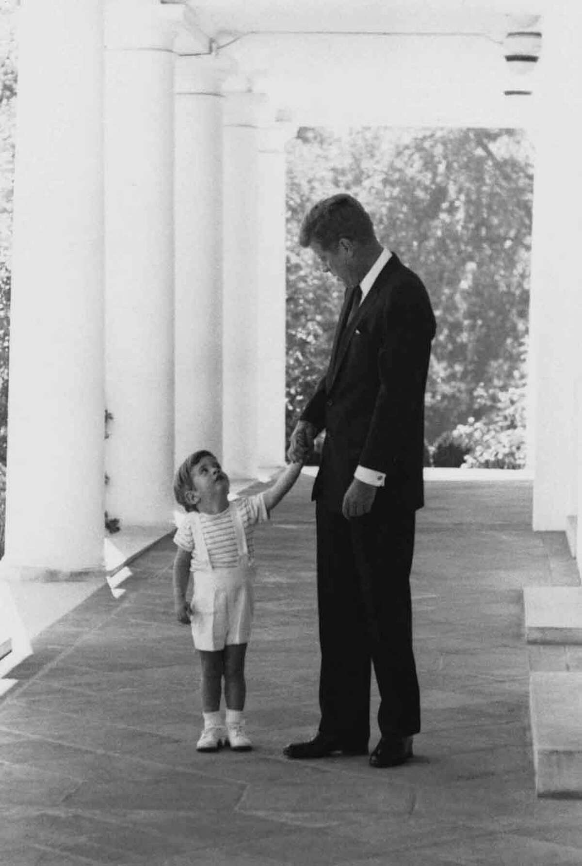 President John F. Kennedy and son, John Jr. (AP Photo)