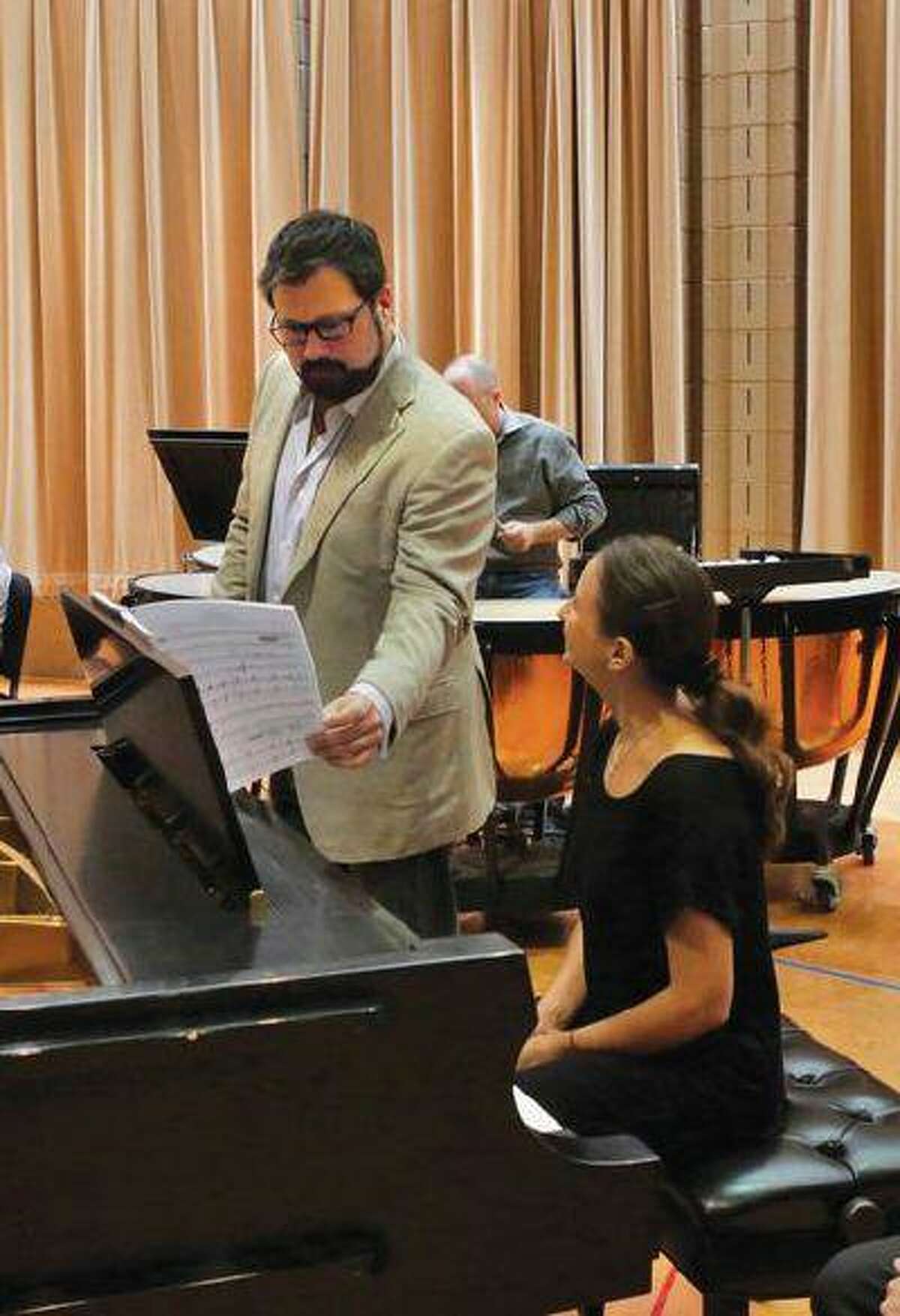 David Daniels with pianist Jeanne-Minette Cilliers in a workshop performance of "Oscar" last summer.