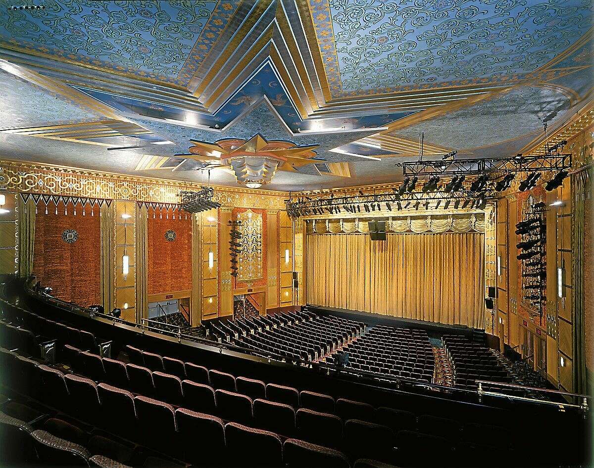 The interior of the Warner Theatre’s main stage.