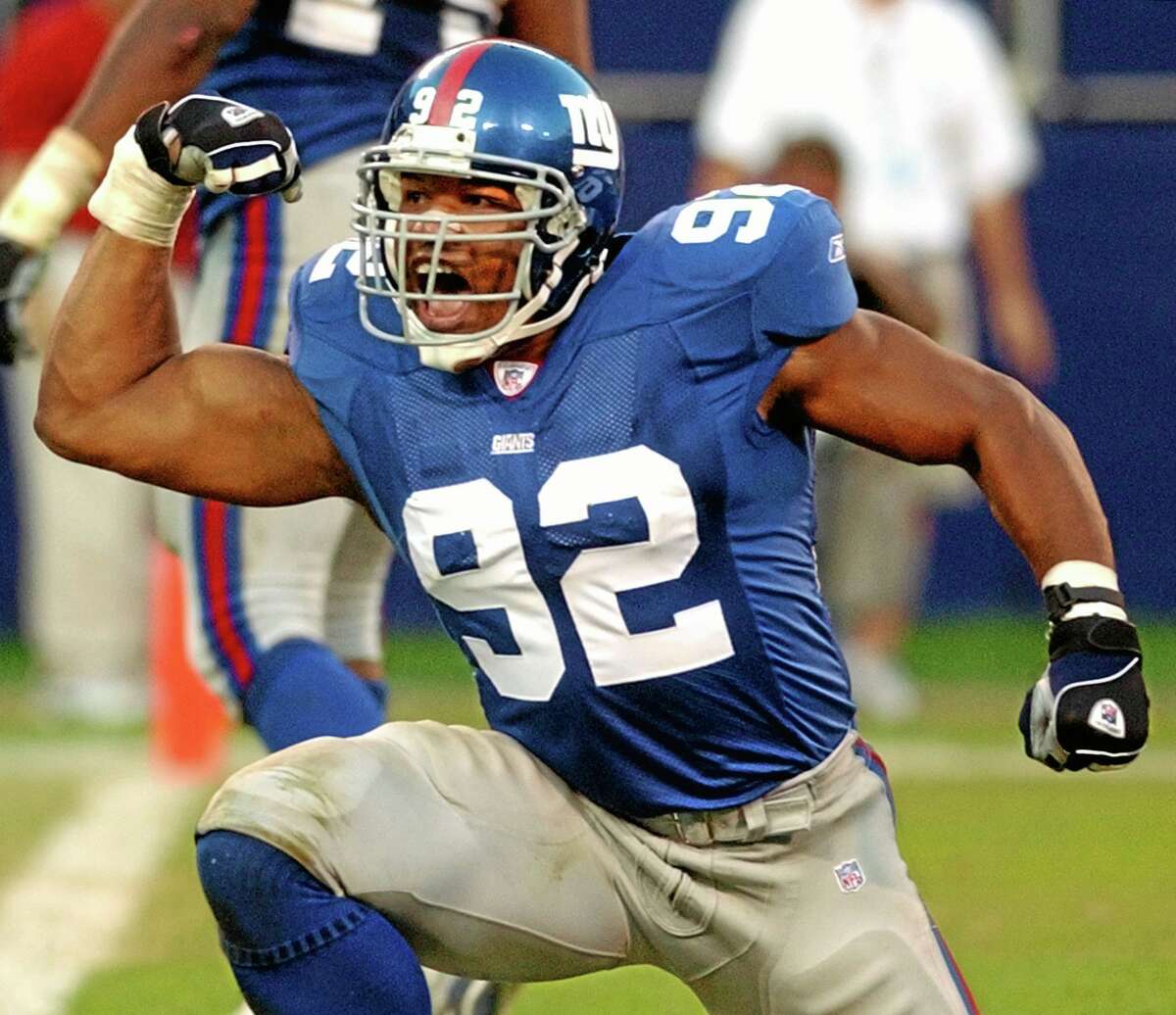 Former Giants defensive end Michael Strahan will be inducted into the Pro Football Hall of Fame on Saturday.