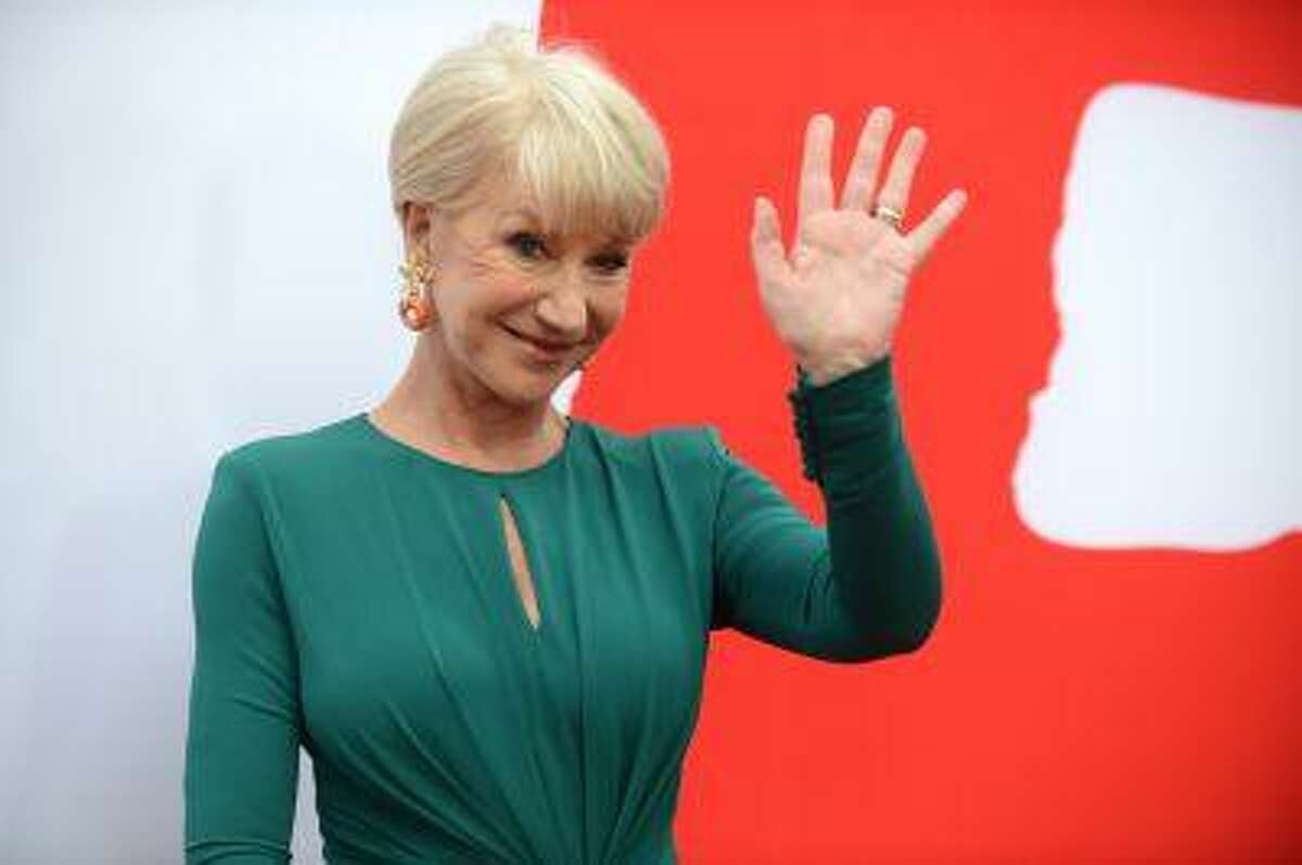 Helen Mirren arrives at the LA premiere of "Red 2" at the Westwood Village on Thursday, July 11, 2013, in Los Angeles. (Photo by Jordan Strauss/Invision/AP)