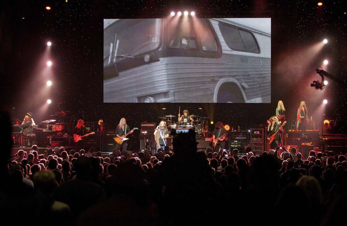 Lynyrd Skynyrd takes the stage at "One More For The Fans - Celebrating The Songs & Music Of Lynyrd Skynyrd" concert event at The Fox Theatre on Nov. 12, 2014, in Atlanta (Photo by Dan Harr/Invision/AP Images)